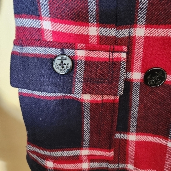 AMERICAN Eagle Double Breasted Wool Jacket Size Medium - Picture 6 of 15